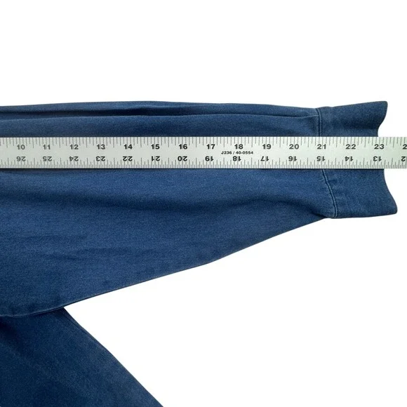 Talbots Chambray Pintuck Button Down Shirt Womens Petite 2X Blue Denim Plus Size - Picture 9 of 12